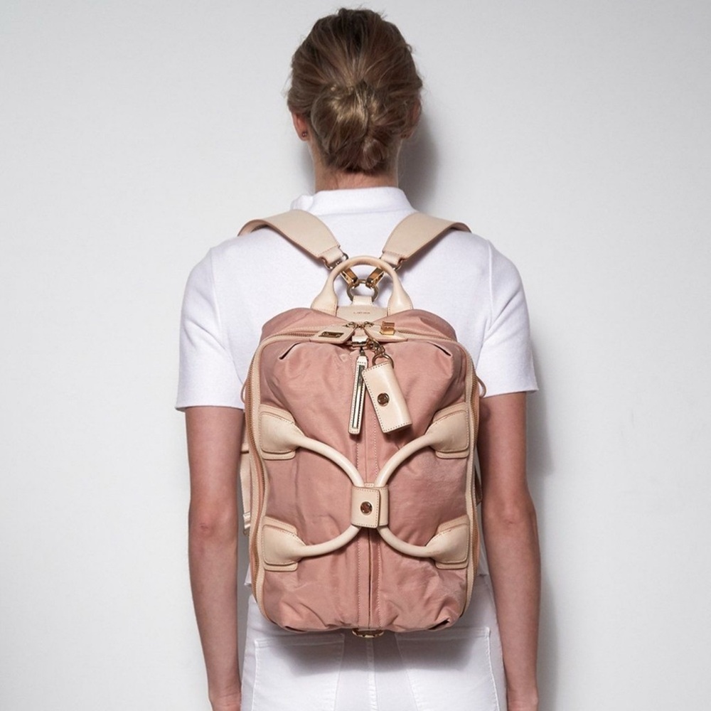 Caraa Blush Pink Medium Studio Bag in Vaqueta